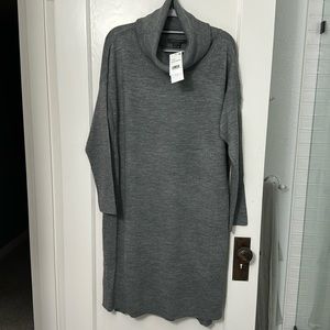 French connection gray sweater dress size large